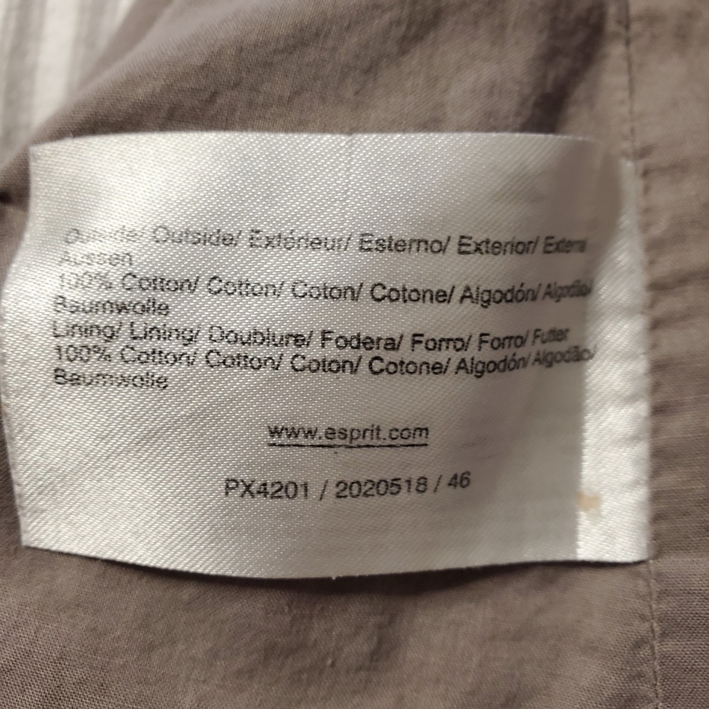 Vintage Y2K Esprit Womens Gray Dandelion Floral A-Line Skirt Pockets Size 8 - Picture 12 of 12